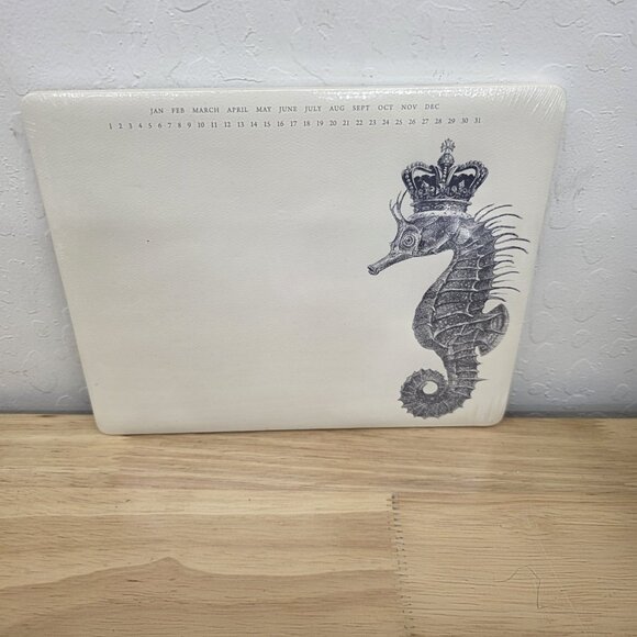 Alexa Pulitzer Royal Seahorse Mouse pad Notepad 9x7.25in 50 Sheets - Picture 8 of 8